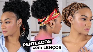 DE UM UP NOS SEUS PENTEADOS COM LENÇOS • Patt Neves [upl. by Siron25]