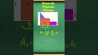 Área de Figuras Planas  Retângulo e Triângulo ProfLuisCarlos geometriaplana matemática [upl. by Henricks]