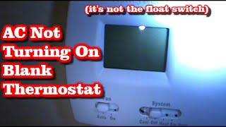 Thermostat Is Blank and AC Not Working [upl. by Rico]