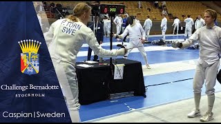 Challenge Bernadotte 2024 epee pool Caspian P vs Elwin Elg [upl. by Anitsud]