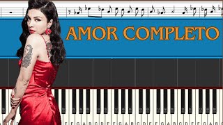 Mon Laferte  Amor Completo  Piano Tutorial  Midi [upl. by Heyward579]