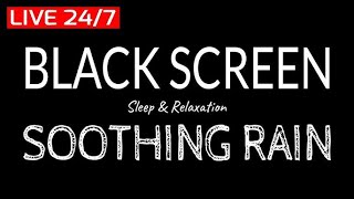 Black Screen Rain Sounds for Deep Sleep Focus Meditation amp Relaxing [upl. by Elleinwad]