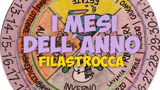 COME IMPARARE I MESI DELL ANNO Filastrocca per imparare i mesi dellanno [upl. by Mikiso]