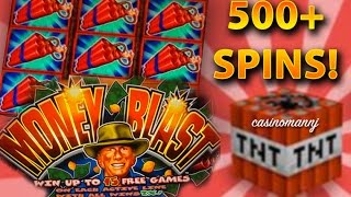 Money Blast Slot  500 FREE SPINS  BIG WIN  Slot Machine Bonus [upl. by Romonda]