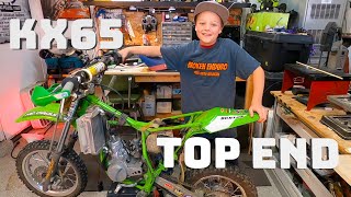 KX65 Top End Rebuild  My First Dirt Bike Piston Change [upl. by Dicky]