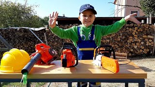 CHAINSAW SERVICE and CLEANING  Chainsaw for KIDS  Husqvarna and Stihl [upl. by Montford]