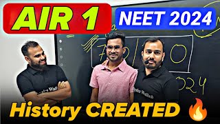 NEET AIR 1 from PW 🔥🔥  NEET RESULTS 2024  Only YAKEEN Batch  100 Online 🔥 [upl. by Eicyaj]