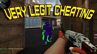 CSGO VERY Legit Hacking  MY TEAM EXPOSED ME XD ft Iniuria [upl. by Ennaear]