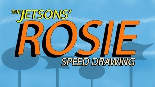 ROSIE the Jetsons  speed drawing [upl. by Arrim]