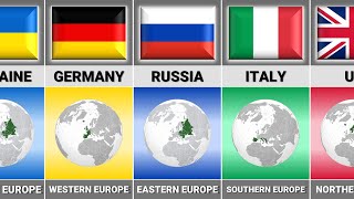 List of Subregions in Europe Countries [upl. by Lledraw274]