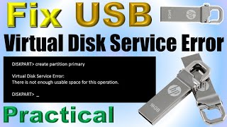 Fix USB Virtual disk service error  IT Adobe  Fix flash drive pendrive [upl. by Iroak]