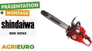 Produkt und Montagevideo SHINDAIWA SDK 501SX BenzinMotorsäge [upl. by Annua]