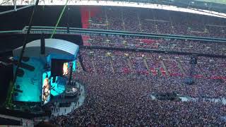 Ed Sheeran  intros amp banter  Wembley Stadium Thursday June 14th 2018 with Andrea Bocelli [upl. by Lolanthe922]