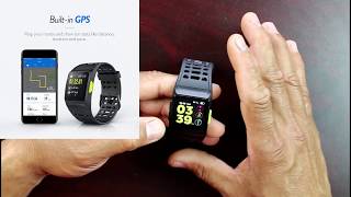 iWOWNfit P1 Fitness Smart Watch Activity tracker More Than Fitbit [upl. by Edison]