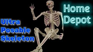 Home Depot Halloween 2023 Ultra Posable Skeleton [upl. by Arhez]