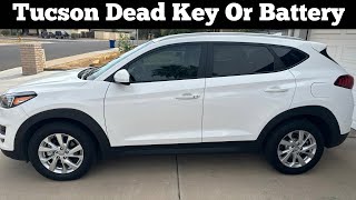 How To Unlock amp Start 2019  2021 Hyundai Tucson With Dead Remote Key Fob  Open With Dead Battery [upl. by Tobiah]