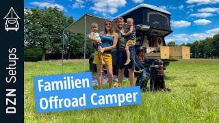 Familien Offroad Camper mit XXL Dachzelt  DZN Setup Ford Ranger mit Maggiolina AIRLANDER PLUS 360 [upl. by Annaiel854]