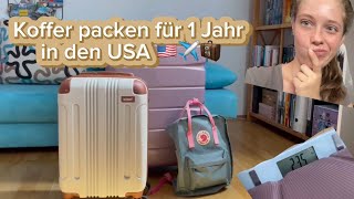 Koffer packen für mein Auslandsjahr 🧳 🇺🇸✈️ USA 2425 [upl. by Gav]