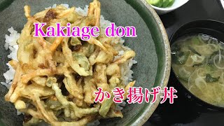 天丼のタレが旨い！簡単！手の平かき揚げ丼の作り方 Kakiage bowl kakiage don [upl. by Latta258]