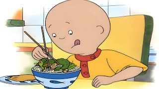 Caillous eerste keer met eetstokjes  Caillou Nederlands  WildBrain [upl. by Enileve]