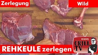 Wie zerlege ich eine Rehkeule in Oberschale Unterschale Hüfte Rummel Grill TV rummelgrilltv [upl. by Alica]