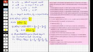 Correction Exercice Probabilité Bac Science 2018 Session principale [upl. by Dart]