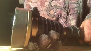 How to grease a Jetta inner cv axle joint [upl. by Eiznekam]