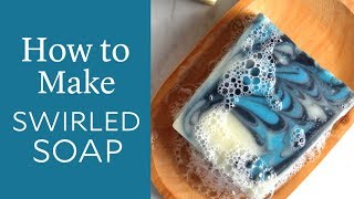 How to Make Swirled Cold Process Soap  Bramble Berry [upl. by Nevah]