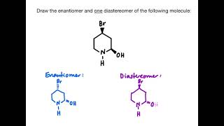 Drawing Stereoisomers of an Organic Molecule with Chiral Centers  Chemistry Practice Problems [upl. by Liddle869]