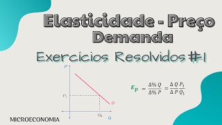 Elasticidade Preço da Demanda  EXERCÍCIOS resolvidos [upl. by Emixam886]