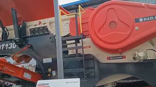 Hailstone Excon 2023 Jaw crusher Cone crusher Track mounted plant [upl. by Enutrof]