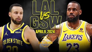 Golden State Warriors vs Los Angeles Lakers Full Game Highlights  April 9 2024  FreeDawkins [upl. by Hcirdeirf551]