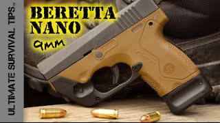 Beretta Nano Pocket Pistol  Review  Best Mini 9mm Handgun for Survival  Bug Out  Self Defense [upl. by Trevah558]