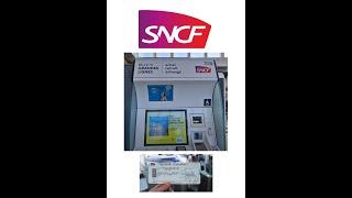 Savoir acheter des billets de train sur les bornes automatiques SNCF en gare [upl. by Ardnait671]