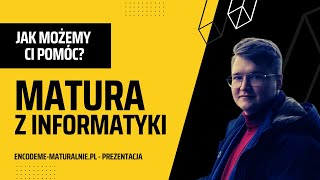 KURS MATURALNY Z INFORMATYKI 2025 na Encodeme Maturalnie  PREZENTACJA PLATFORMY [upl. by Siberson]