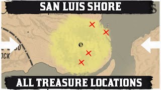 ALL San Luis Shore Treasure Map Location [upl. by Warila]