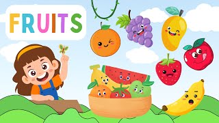 Fruits Names  Learn Fruit Names with Flashcards  English Vocabulary for Kids [upl. by Alyson]