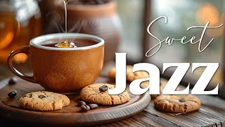 Listen To Cozy Fall Coffee Jazz Music  Warm Cup On Rustic Wood With Honey amp Dripping Cookies 🍂☕🍯 [upl. by Ahsit]