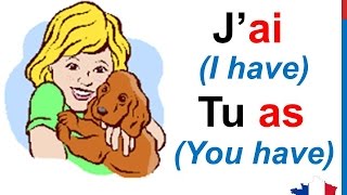 French Lesson 14  AVOIR TO HAVE Verb Conjugation Present tense  Conjugaison Indicatif présent [upl. by Tocs]