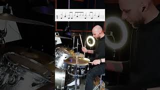 94 polyrhythmic drum groove drummer drums groove polyrhythms drumlesson [upl. by Clance]