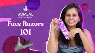 Face shaving for women made easy Face razor 101 Bombae Feat Siddha [upl. by Cirdet393]