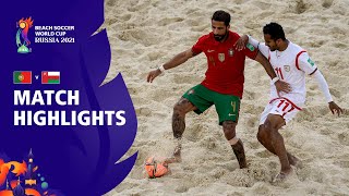 Portugal v Oman  FIFA Beach Soccer World Cup 2021  Match Highlights [upl. by Hannie]