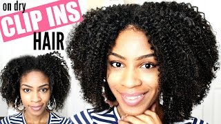 Natural Hair Clip in Extensions►How to Install amp Blend [upl. by Opiuuk]