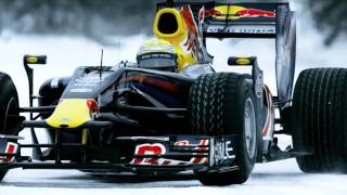 F1 car on frozen lake  Red Bull Racing returns to Quebec [upl. by Karly]