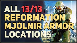 All 13 Reformation Mjolnir Armory Locations Halo Infinite [upl. by Lehcsreh]