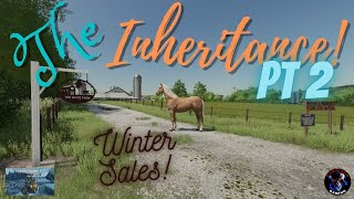 The Inheritance PT 2 Winter Sales  The White Farm  Farming Simulator 22  FS22 [upl. by Gniliem]