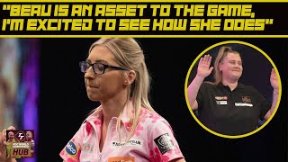 FALLON SHERROCK on SURPRISE inclusion in PDC World Championship  Womens Series Beau Greaves [upl. by Kcirdnekal]