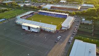 Shrewsbury Town FC  Croud Meadow Stadium  Panoramic Drone Video [upl. by Nydnarb424]