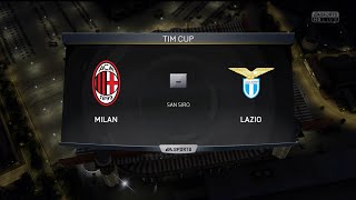 Fifa 15  AC Milan vs Lazio  Suso  Pazzini  Coppa Italia 20142015 [upl. by Dyanne]