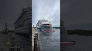 Cruise Ship Disney Wonder Undocking and Saying Goodbye [upl. by Searcy]